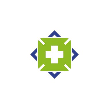 Tıbbi logo tasarım vektör şablonu