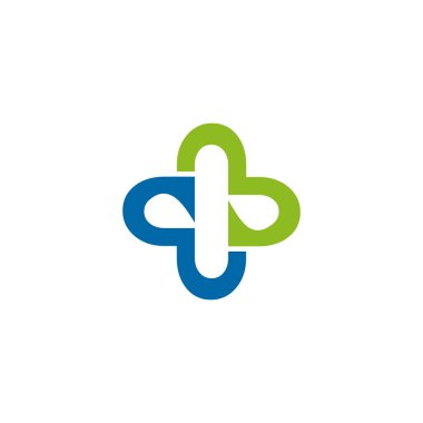 Tıbbi logo tasarım vektör şablonu