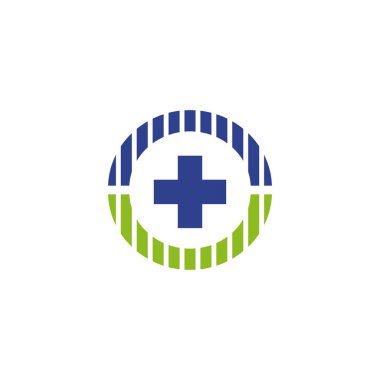 Tıbbi logo tasarım vektör şablonu