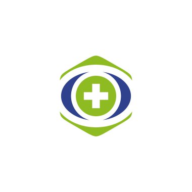 Tıbbi logo tasarım vektör şablonu