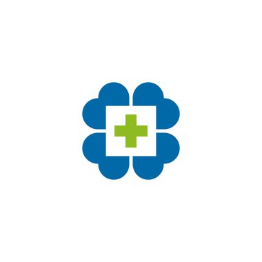 Tıbbi logo tasarım vektör şablonu