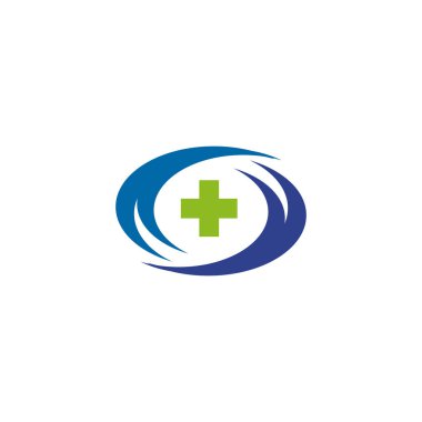 Tıbbi logo tasarım vektör şablonu