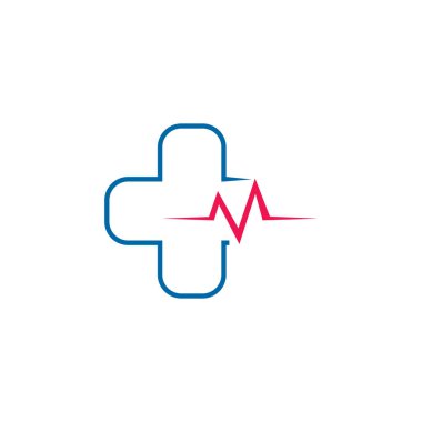 Tıbbi logo tasarım vektör şablonu