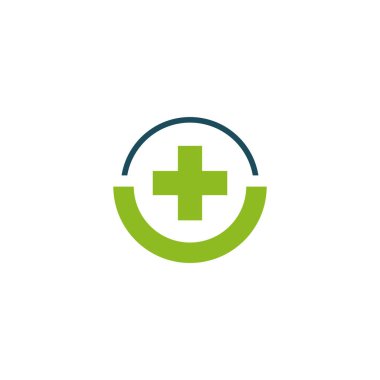 Tıbbi logo tasarım vektör şablonu