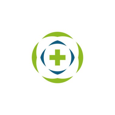 Tıbbi logo tasarım vektör şablonu