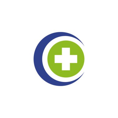 Tıbbi logo tasarım vektör şablonu