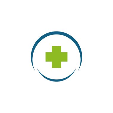 Tıbbi logo tasarım vektör şablonu