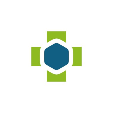 Tıbbi logo tasarım vektör şablonu
