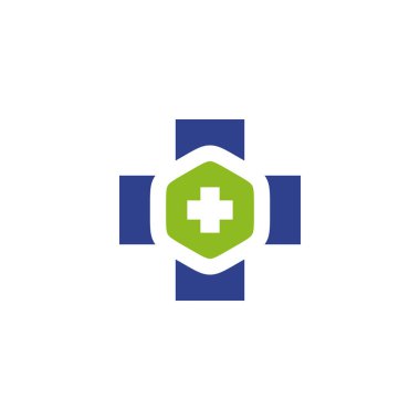 Tıbbi logo tasarım vektör şablonu