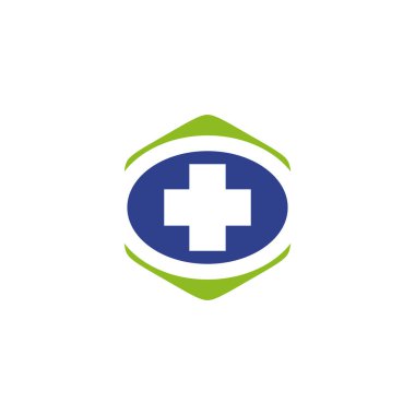 Tıbbi logo tasarım vektör şablonu