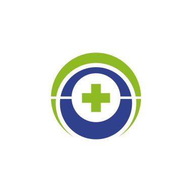 Tıbbi logo tasarım vektör şablonu