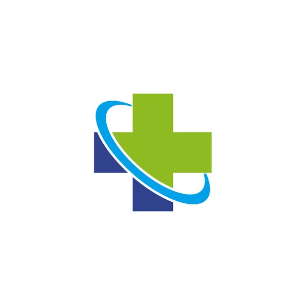Tıbbi logo tasarım vektör şablonu — Stok Vektör