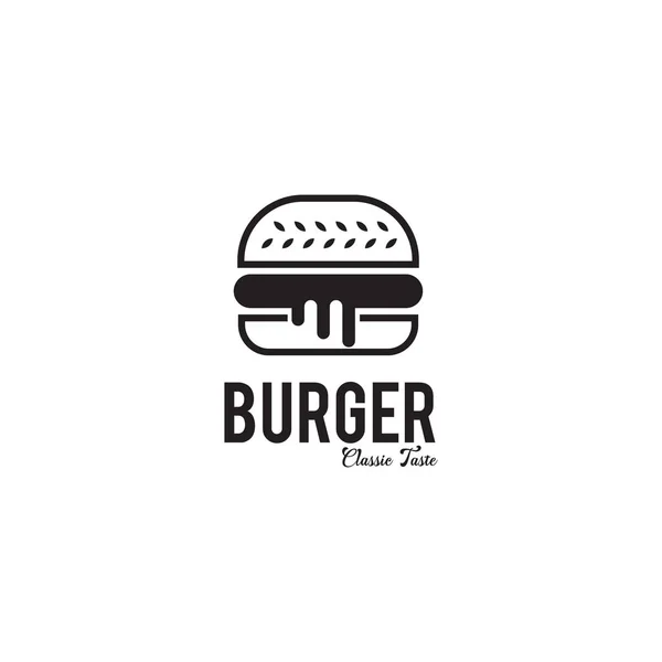 Шаблон векторной иллюстрации логотипа Burger — стоковый вектор