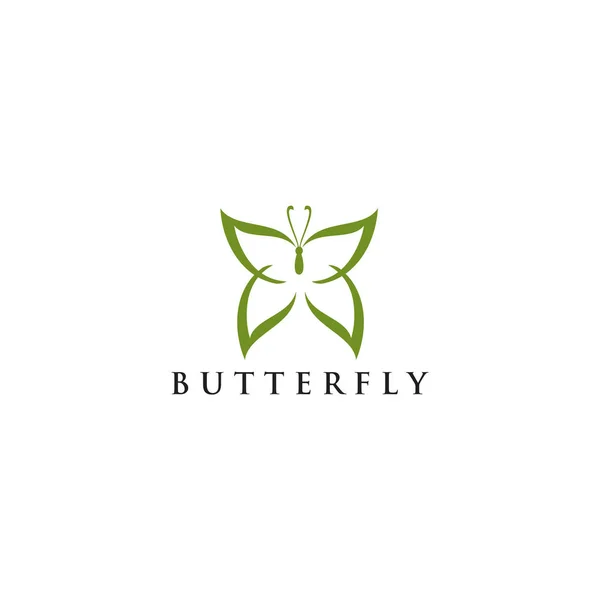 Schmetterling Symbol Logo Design Vektor Illustration Vorlage — Stockvektor