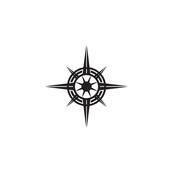 Kompass Logo Symbol Design Vektor Illustration Vorlage — Stockvektor