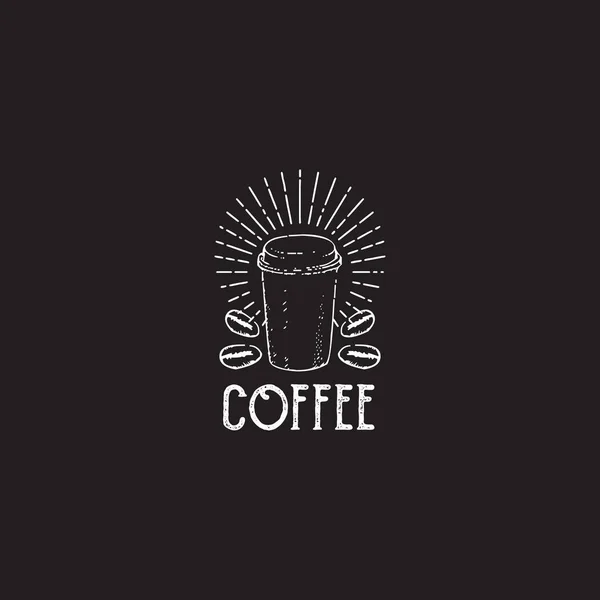 Café Symbol Logo Design Vektor Illustration Vorlage — Stockvektor