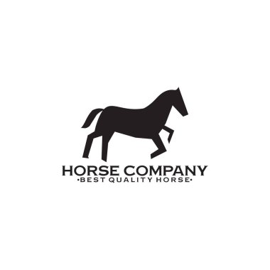 At simgesi logo tasarım vektör şablonu