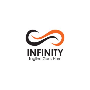 Sonsuz simge logo tasarım vektör şablonu