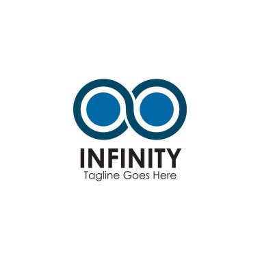 Sonsuz simge logo tasarım vektör şablonu