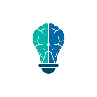 Elektrik lamba simgesi logo tasarım şablonu