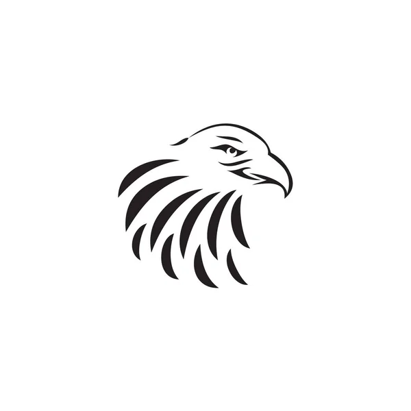 Modèle d'illustration vectorielle de conception de logo d'icône d'oiseau aigle — Image vectorielle