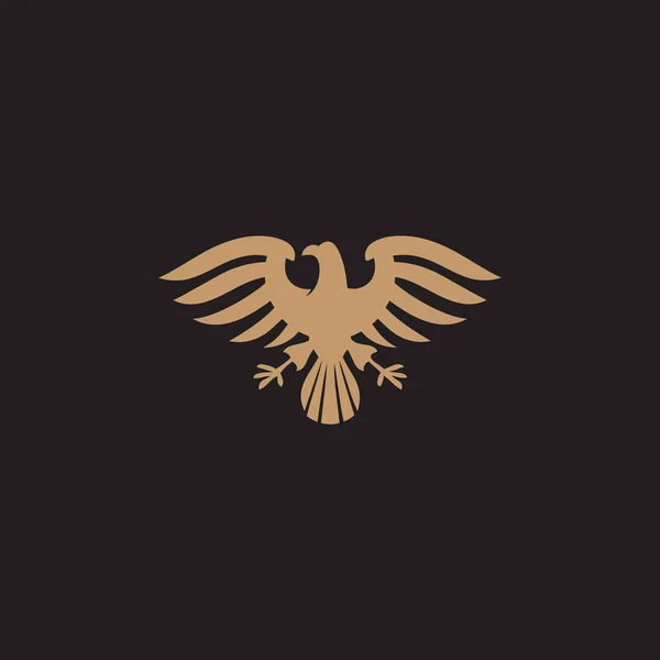 Águila pájaro icono logotipo diseño vector ilustración plantilla — Vector de stock