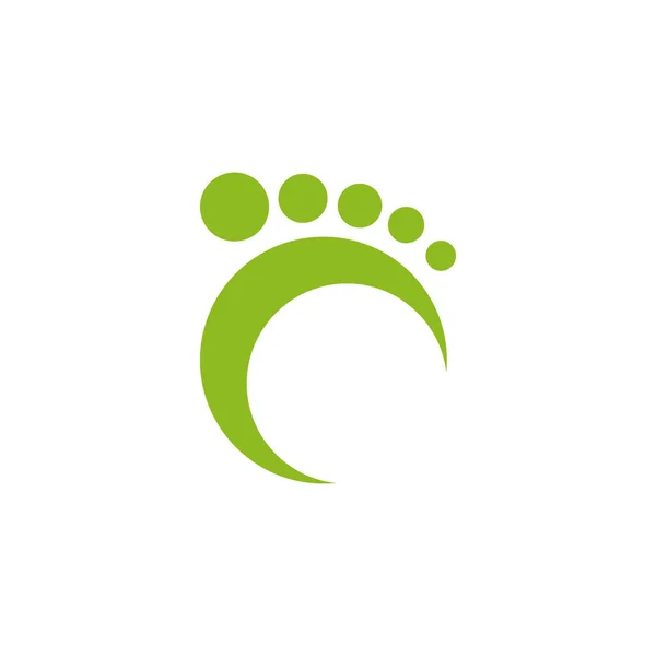 Templat vektor desain logo ikon kaki - Stok Vektor