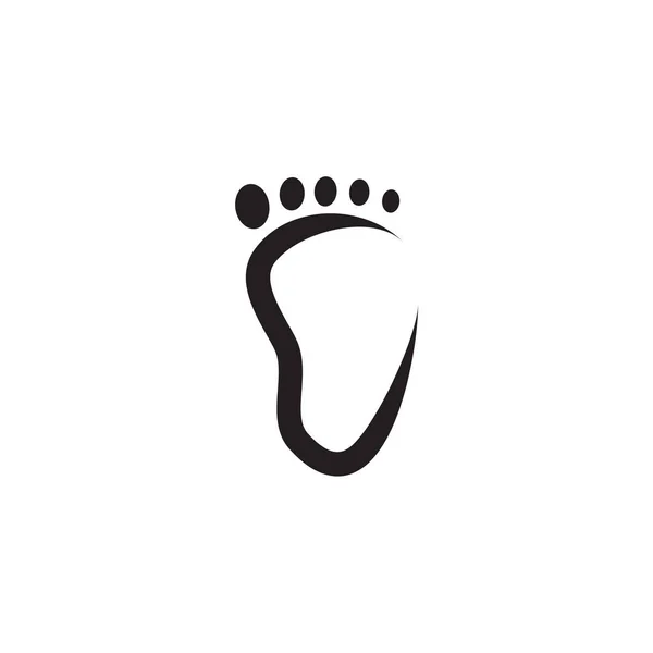Templat vektor desain logo ikon kaki - Stok Vektor