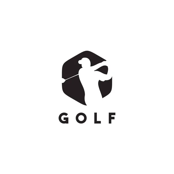 Emblem logotyp för golf sport aktivitet vektor illustration mall — Stock vektor