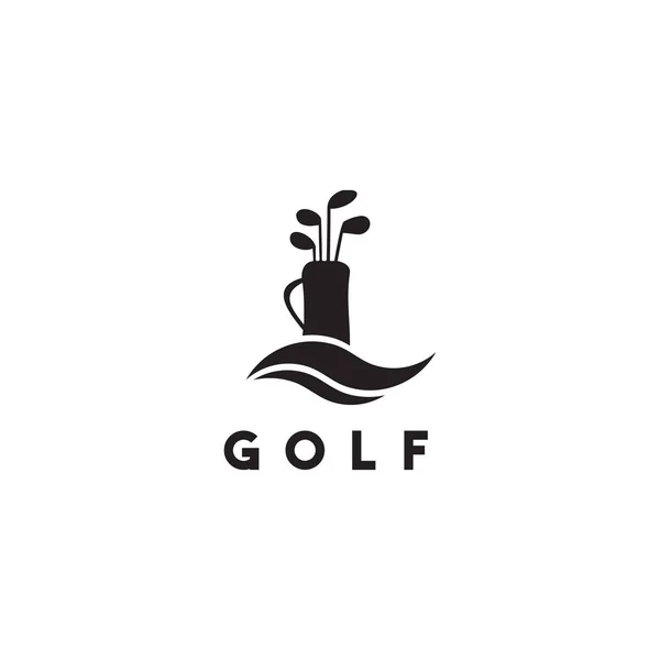 Emblem logotyp för golf sport aktivitet vektor illustration mall — Stock vektor