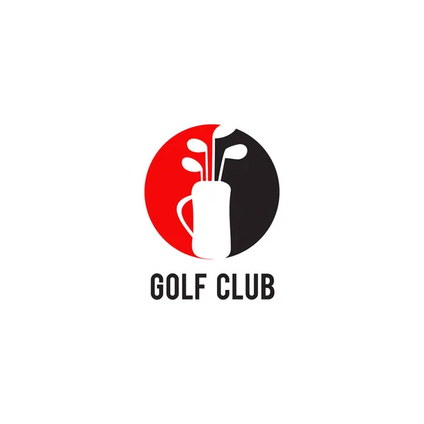 Logo emblème pour le modèle d'illustration vectorielle d'activité de sport de golf — Image vectorielle