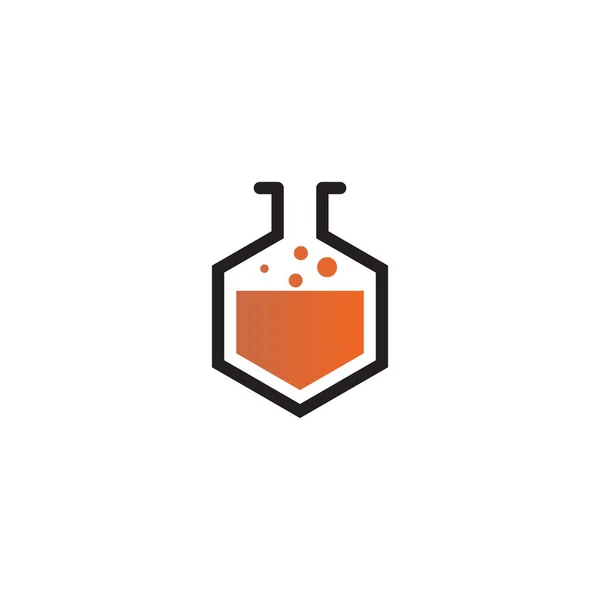 Modèle vectoriel de logo icône de laboratoire — Image vectorielle