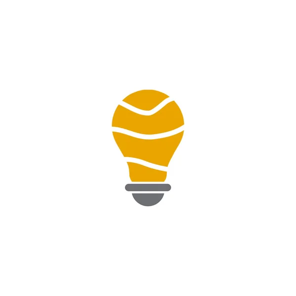 Lámpara eléctrica icono logotipo diseño vector plantilla — Vector de stock