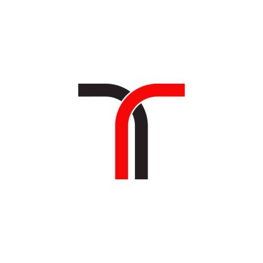 T letter inital icon logo design vector template