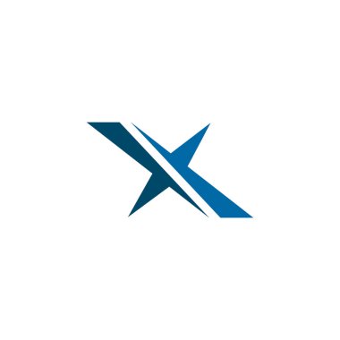 X letter initial icon logo design vector template