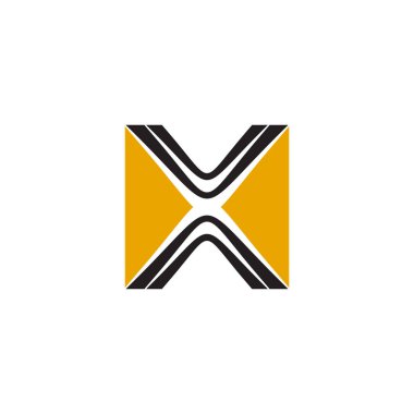 X letter initial icon logo design vector template