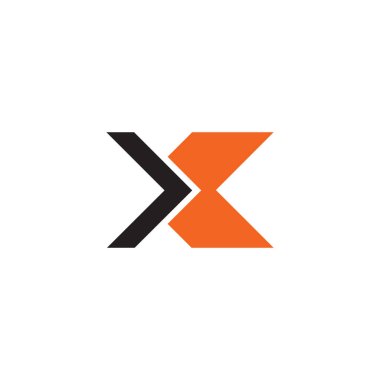 X letter initial icon logo design vector template