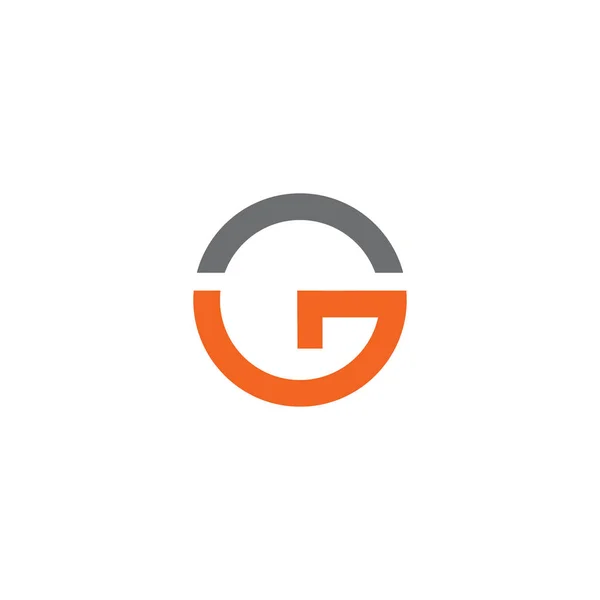G litera początkowa ikona logo wzór wektora projektu — Wektor stockowy