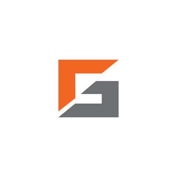 G litera początkowa ikona logo wzór wektora projektu — Wektor stockowy