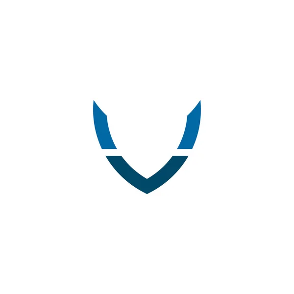 Modelo de vetor de design de logotipo de ícone inicial de letra V —  Vetores de Stock