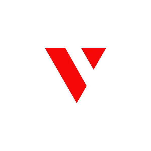 V carta inicial icono logotipo diseño vector plantilla — Vector de stock