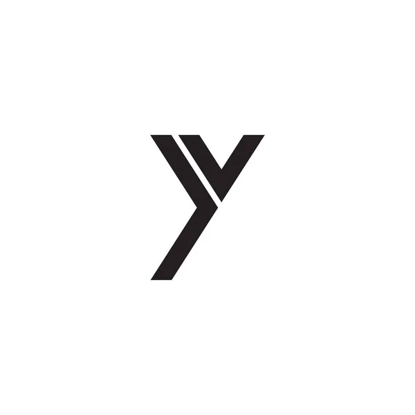 Y letter initiaal pictogram logo ontwerp vector template — Stockvector