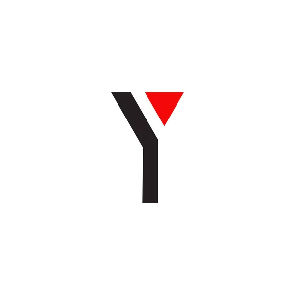 Y harfi ilk simge logo tasarım şablonu — Stok Vektör