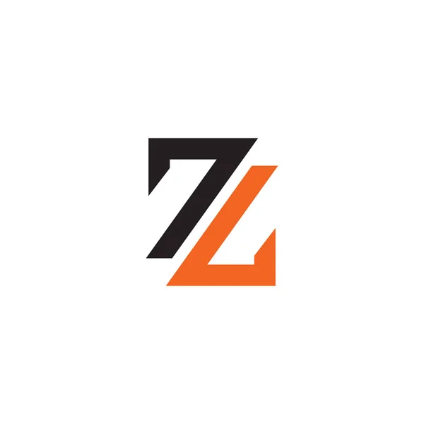 Первичный шаблон логотипа Z-буквы — стоковый вектор