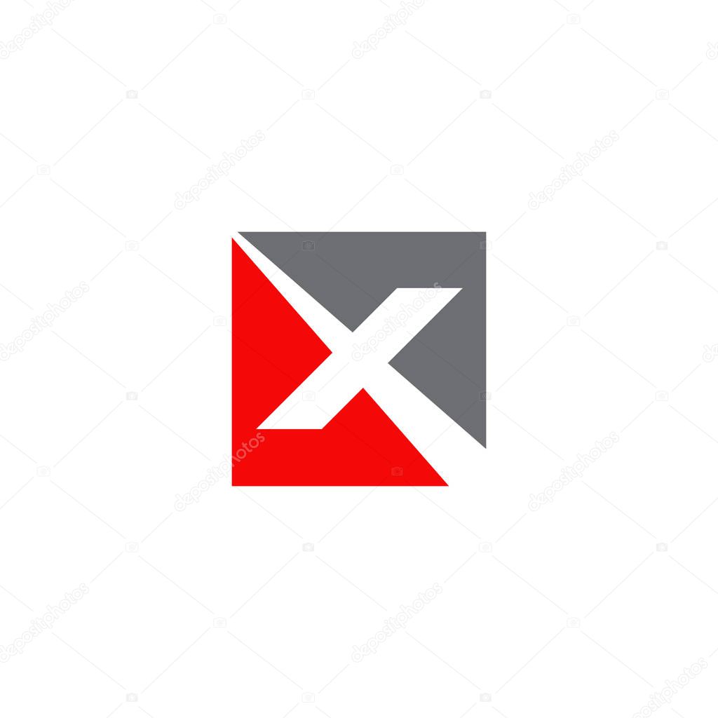X letter initial icon logo design inspiration vector template