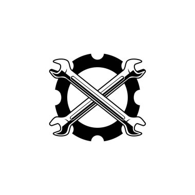 Motor kulübü logo tasarım vektör çizim şablonu