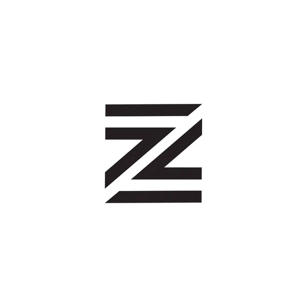Z carta icono inicial logotipo diseño vector plantilla — Archivo Imágenes Vectoriales