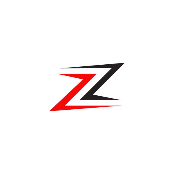 Z harfi ilk simge logo tasarım şablonu — Stok Vektör