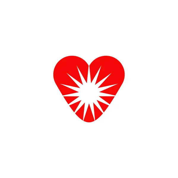 Шаблон векторной иллюстрации логотипа символа любви — стоковый вектор