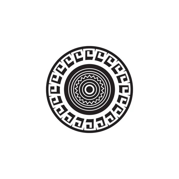 Medaillon pictogram logo ontwerp vector template — Stockvector
